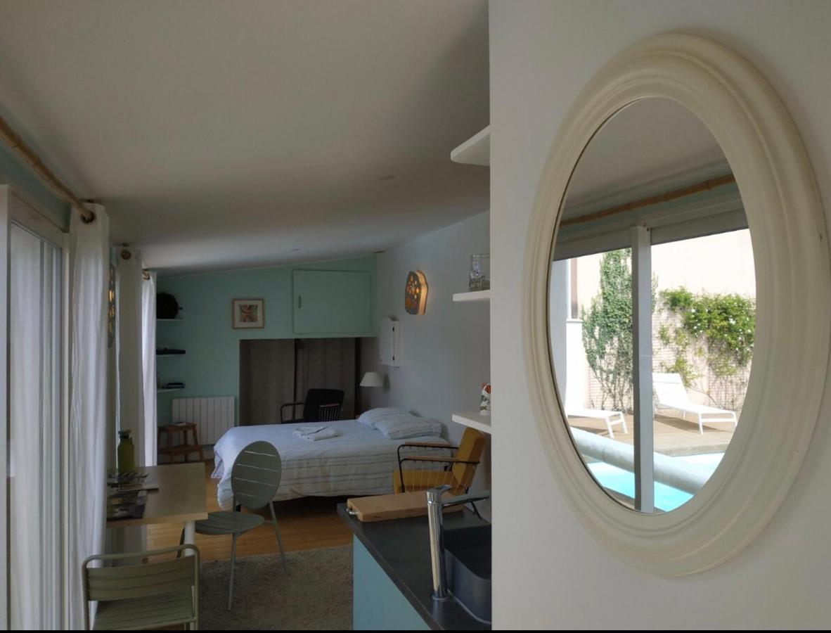 Chambre Studio Independante Au Calme Vue Sur Piscine Teyran ภายนอก รูปภาพ