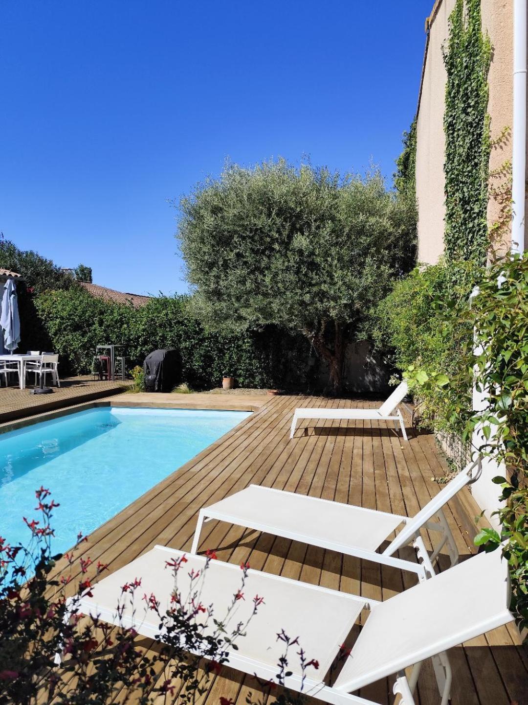 Chambre Studio Independante Au Calme Vue Sur Piscine Teyran ภายนอก รูปภาพ
